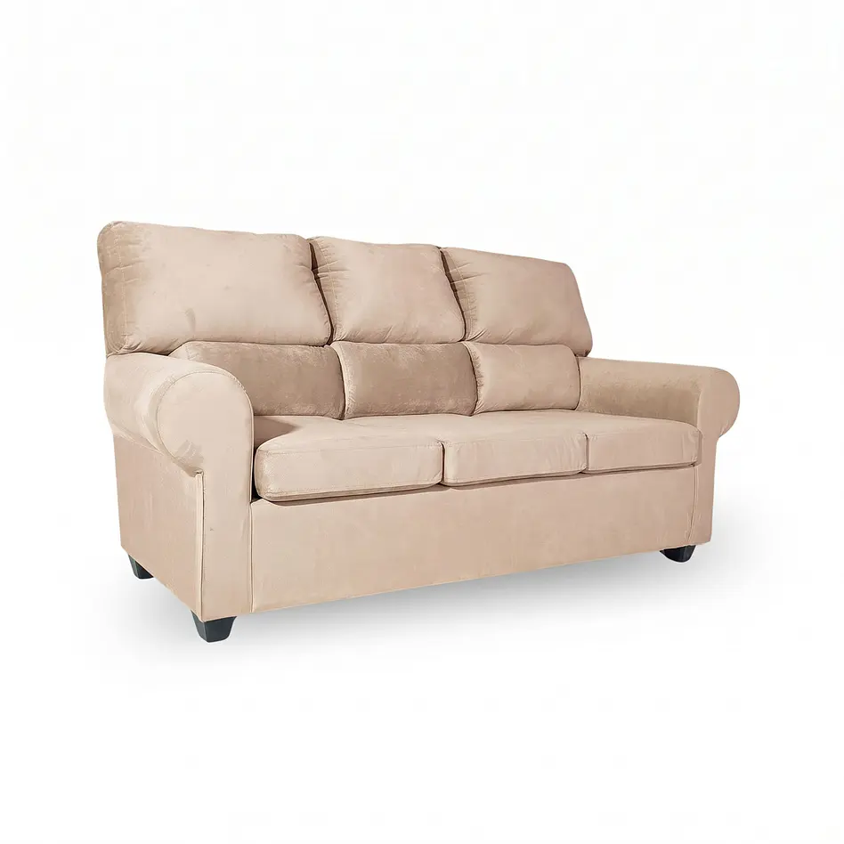Sofá Boston 3c Felpa Beige 3