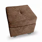 Sofá Boston 3c Felpa Café + 2 Pouf - Miniatura 8