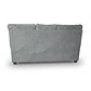 Sofá Boston 3c Felpa Gris + 2 Pouf - Miniatura 6