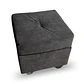 Sofá Boston 3c Felpa Negro + 2 Pouf - Miniatura 8