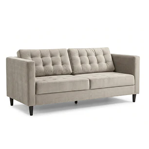 Sofá Siena Felpa Beige 202 cm