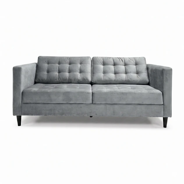 Sofá Siena Felpa Gris 202 cm 3