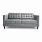 Sofá Siena Felpa Gris 202 cm - Miniatura 3