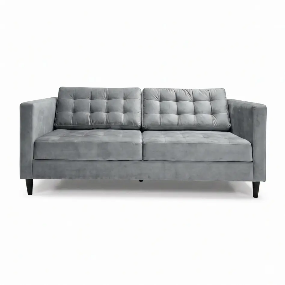 Sofá Siena Felpa Gris 202 cm 3