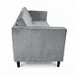 Sofá Siena Felpa Gris 202 cm - Miniatura 4
