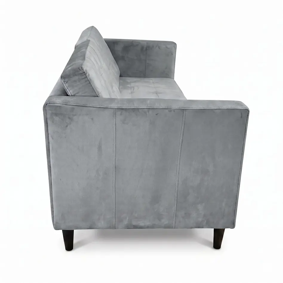 Sofá Siena Felpa Gris 202 cm 4