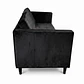Sofá Siena Felpa Negro 202 cm - Miniatura 4