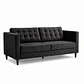 Sofá Siena Felpa Negro 202 cm - Miniatura 1