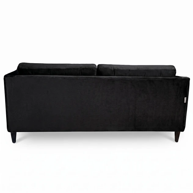 Sofá Siena Felpa Negro 202 cm 5