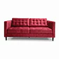 Sofá Siena Felpa Rojo 202 cm - Miniatura 3
