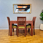 Comedor Rectangular con 4 Sillas Persiana 1