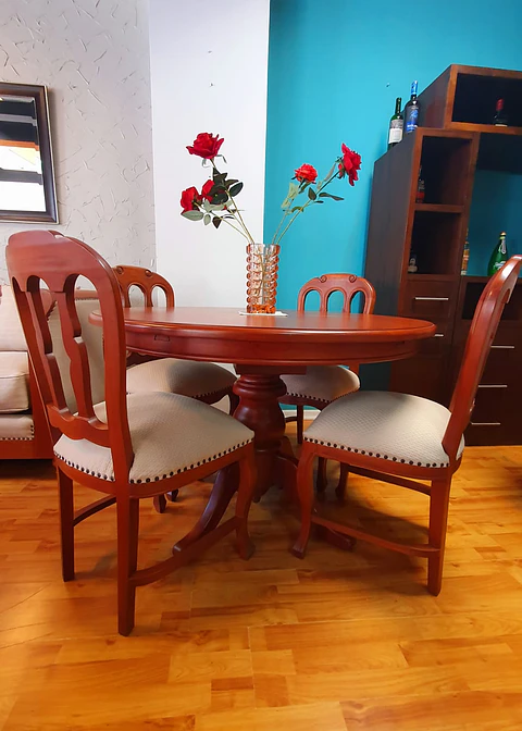 comedor redondo extensible