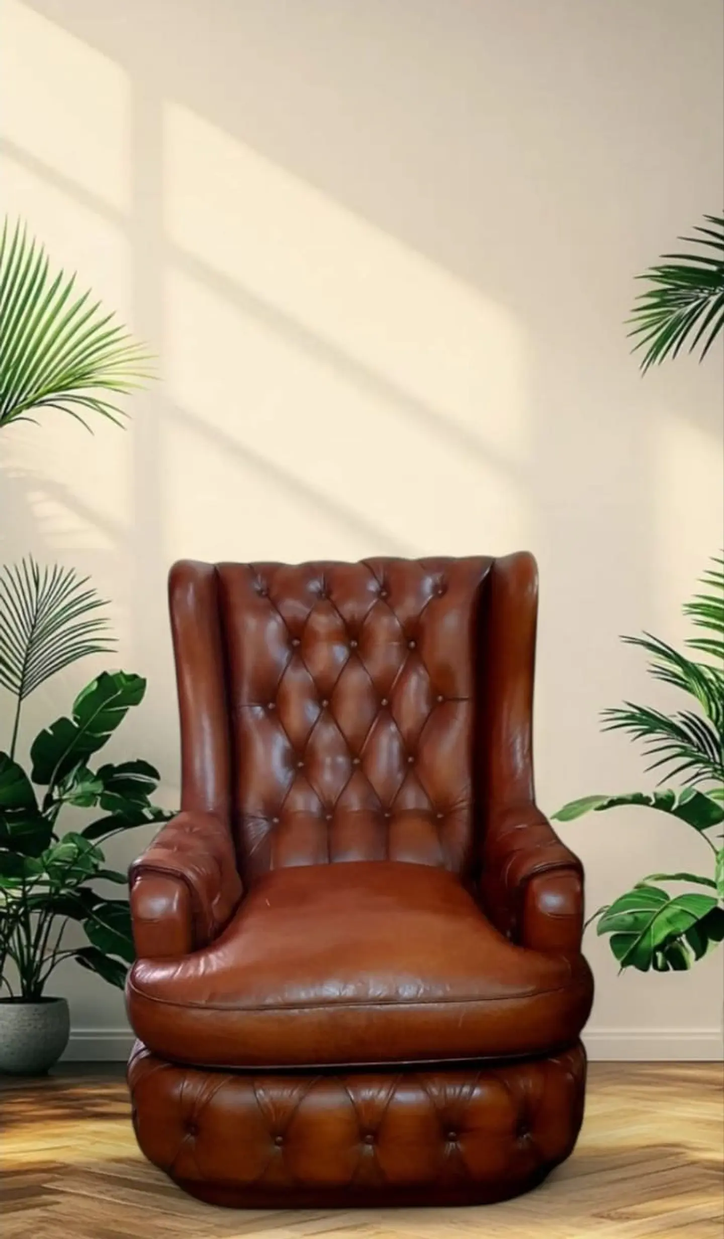 bergere cuero café 1