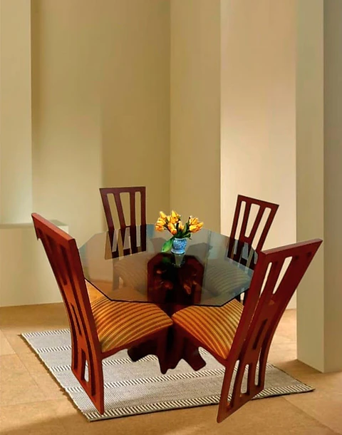 comedor octagonal 4 personas