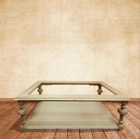mesa de centro en bruto