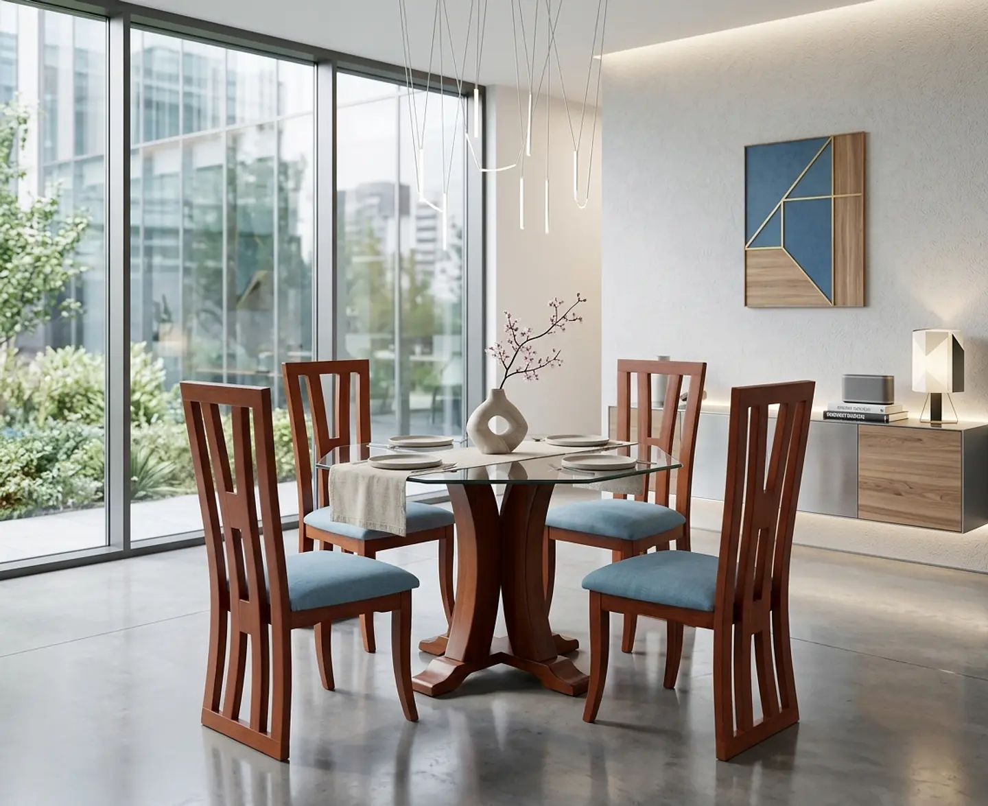 Comedor Hexa Glass 4