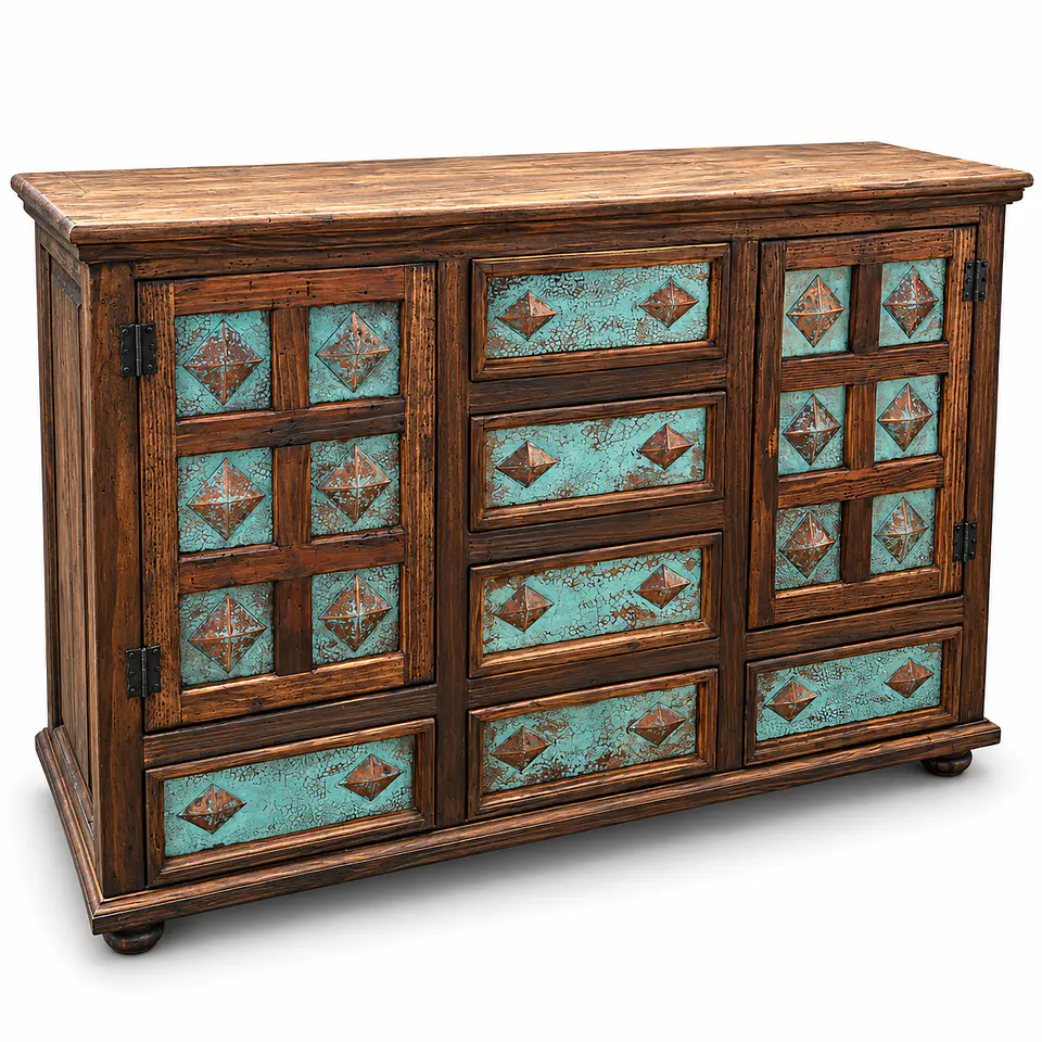 Credenza Rombos Turquesa  1