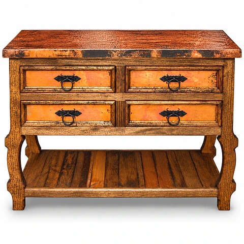 Consola Yugos Cubierta Cobre 
