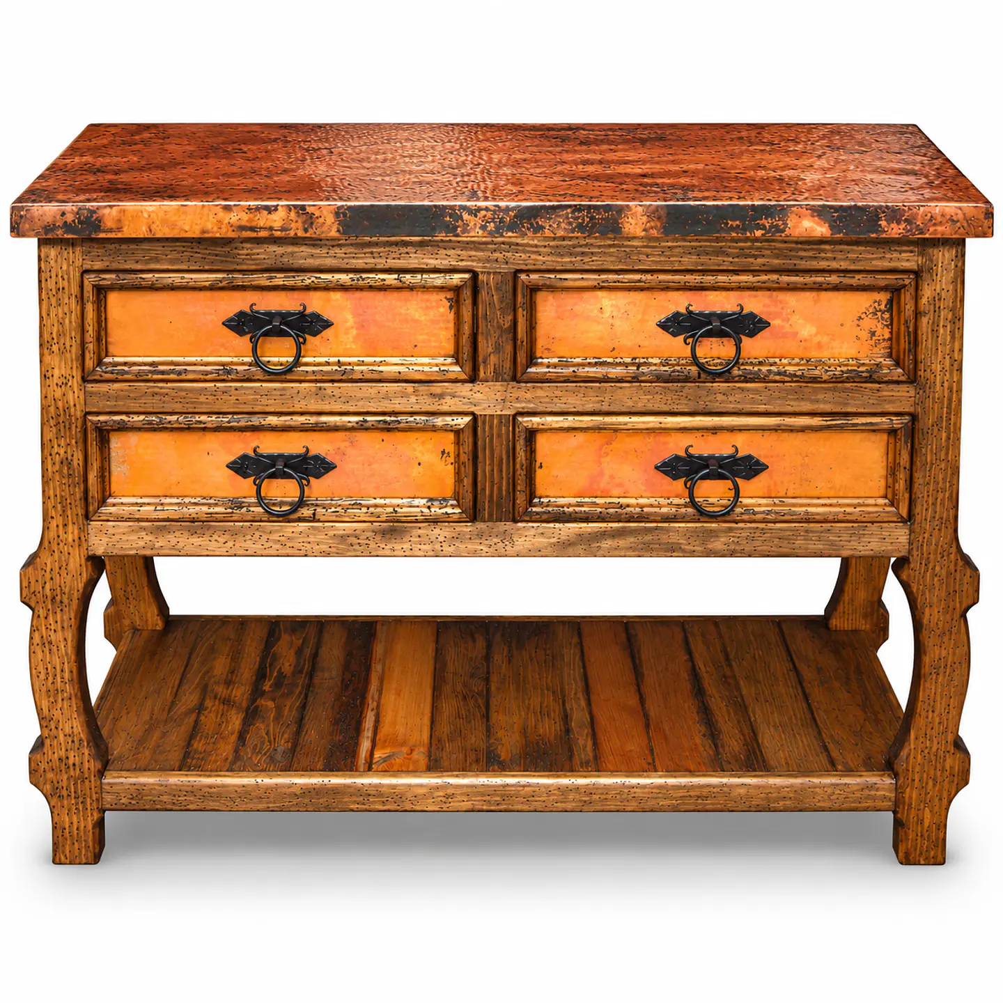 Consola Yugos Cubierta Cobre  1