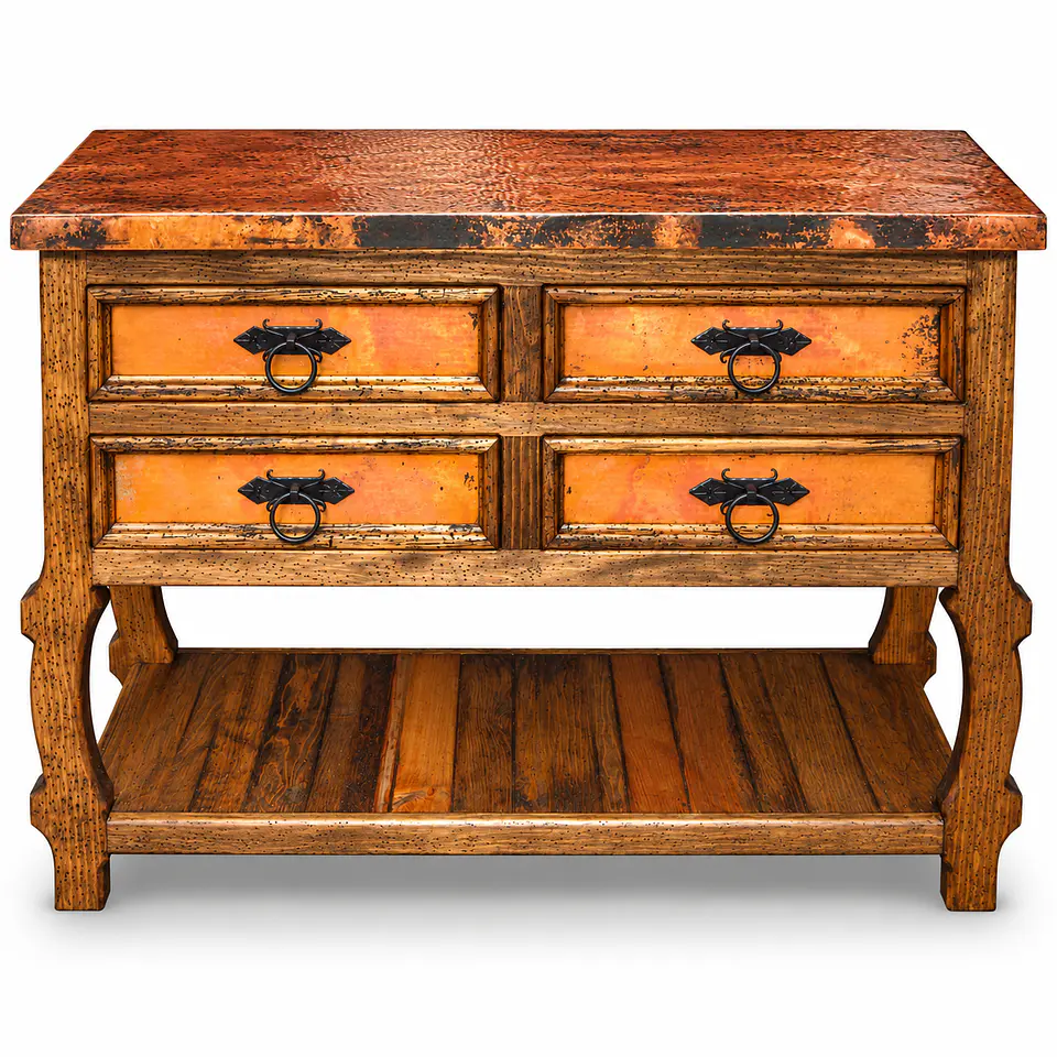 Consola Yugos Cubierta Cobre  1