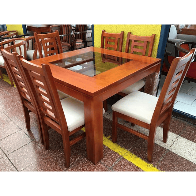 Comedor Trilach para 6 personas, Cuadrado.