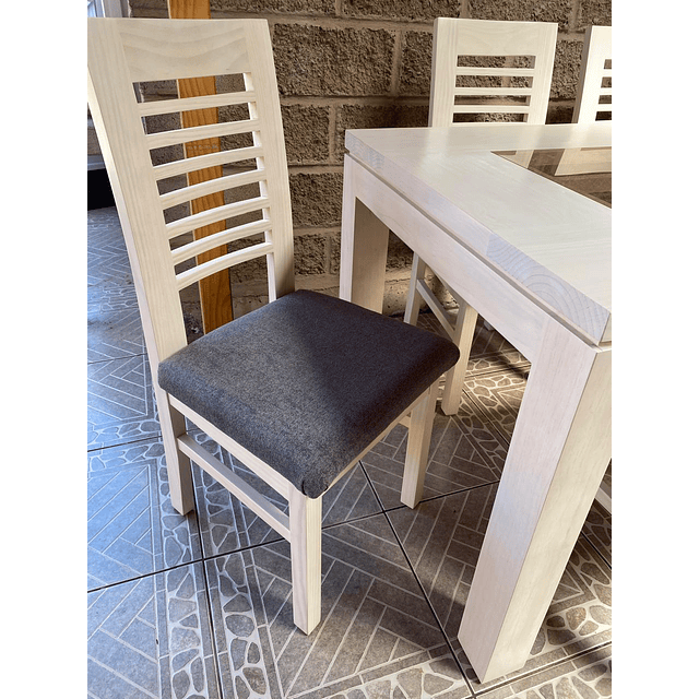 Comedor Bicolor, para 6 personas, rectangular.