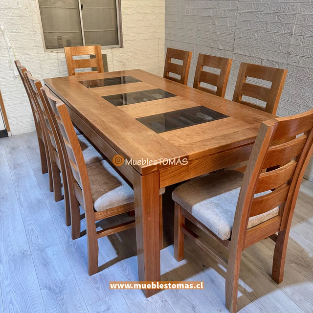Comedor Clara, CEREZO AMERICANO-para 8 personas.