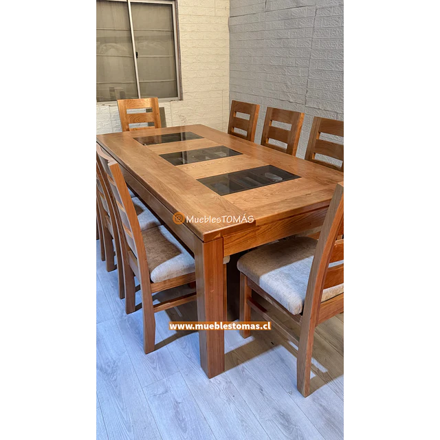 Comedor Clara, CEREZO AMERICANO-para 8 personas.