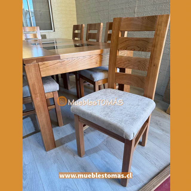 Comedor Clara, CEREZO AMERICANO-para 8 personas.