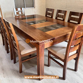 Comedor Clara, para 8 personas. Formato Amplio.