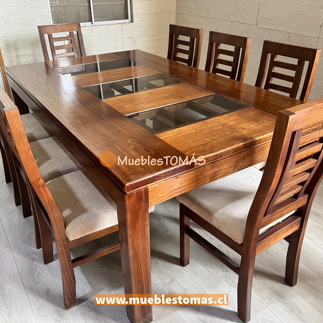 Comedor Clara, para 8 personas. Formato Amplio.