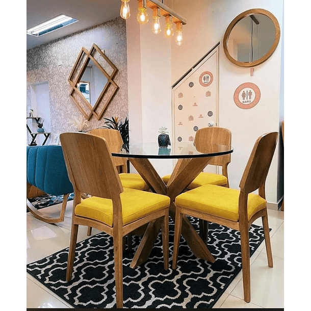 Comedor tapa en vidrio