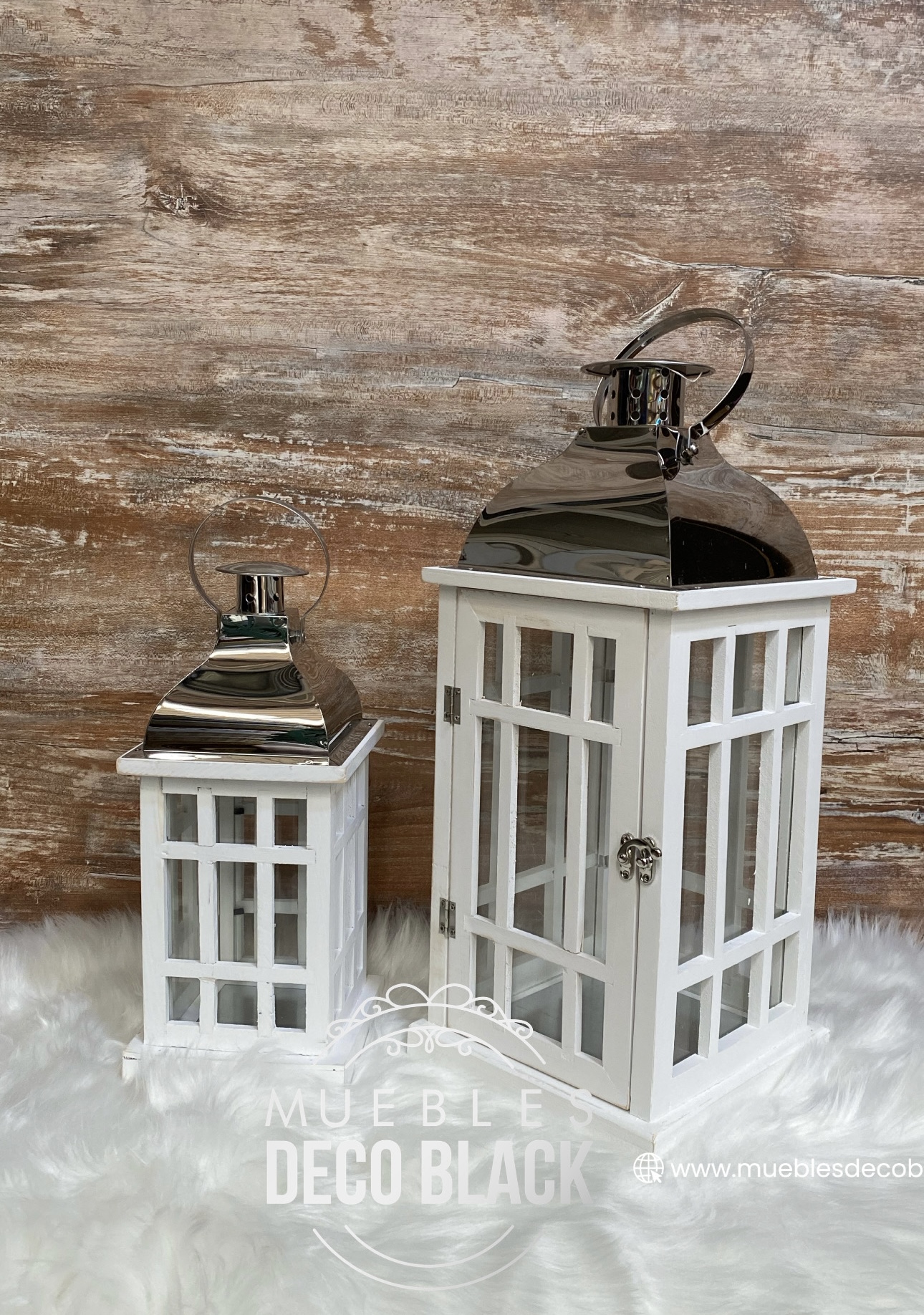SET DE FAROLES SILVER