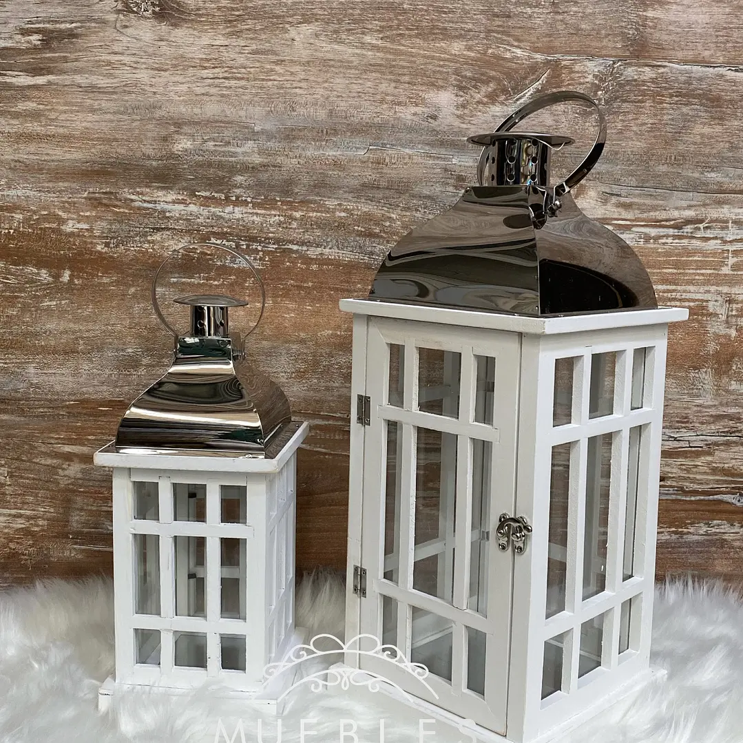 SET DE FAROLES SILVER 1