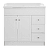 Kit Mueble B80PHD-B + Vanitorio F-80 Blanco Derecho  / 80x80x47cm 1