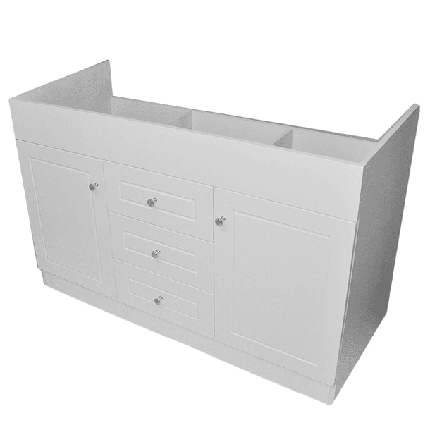 Kit Mueble BD-120-PH + Vanitorio P-120D Blanco Doble  / 120x80x47cm 5