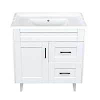 Kit Mueble Deluxe 80SK + Vanitorio F-80 Blanco / 80x80x47cm