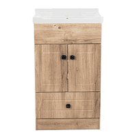 Kit Mueble Domsa B50PH-WOOD + Vanitorio 856-50  / 50x80x40cm