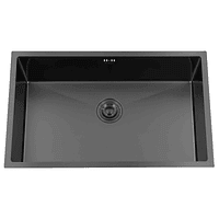 Lavaplatos Deluxe Domsa MDS8050B-BLACK SIN/L Bajo Cubierta / 80x50x21cm (Incluye Accesorios)