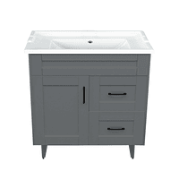 Kit Mueble Deluxe 80SK + Vanitorio F-80 Gris / 80x80x47cm