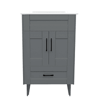 Kit Mueble Deluxe B50SK + Vanitorio Plano-50 Gris  / 50x40x80cm