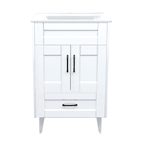 Kit Mueble Deluxe B50SK + Vanitorio Plano-50 blanco  / 50x40x80cm