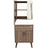 Kit Mueble Vanitorio + Botiquín Espejo Elegance Nogal  / 60x80x47cm 3