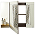 Mueble Botiquin con Espejo para Baño Elegance BME-100 Nogal / 100x13,5x80cm 4