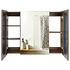 Mueble Botiquin con Espejo para Baño Elegance BME-100 Nogal / 100x13,5x80cm 5