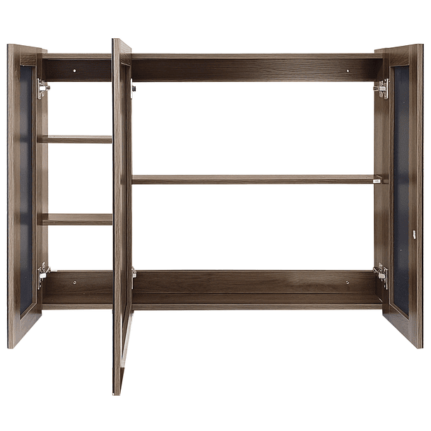Mueble Botiquin con Espejo para Baño Elegance BME-100 Nogal / 100x13,5x80cm 6