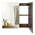 Mueble Botiquin con Espejo para Baño Elegance BME-80 Nogal / 80x13,5x80cm 4