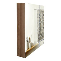 Mueble Botiquin con Espejo para Baño Elegance BME-60 Nogal / 60x13,5x80cm