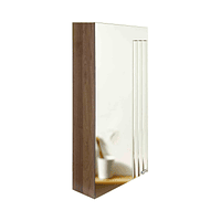 Mueble Botiquin con Espejo para Baño Elegance BME-40 Nogal / 40x13,5x80cm