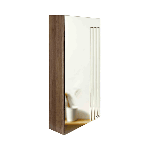Mueble Botiquin con Espejo para Baño Elegance BME-40 Nogal / 40x13,5x80cm 1
